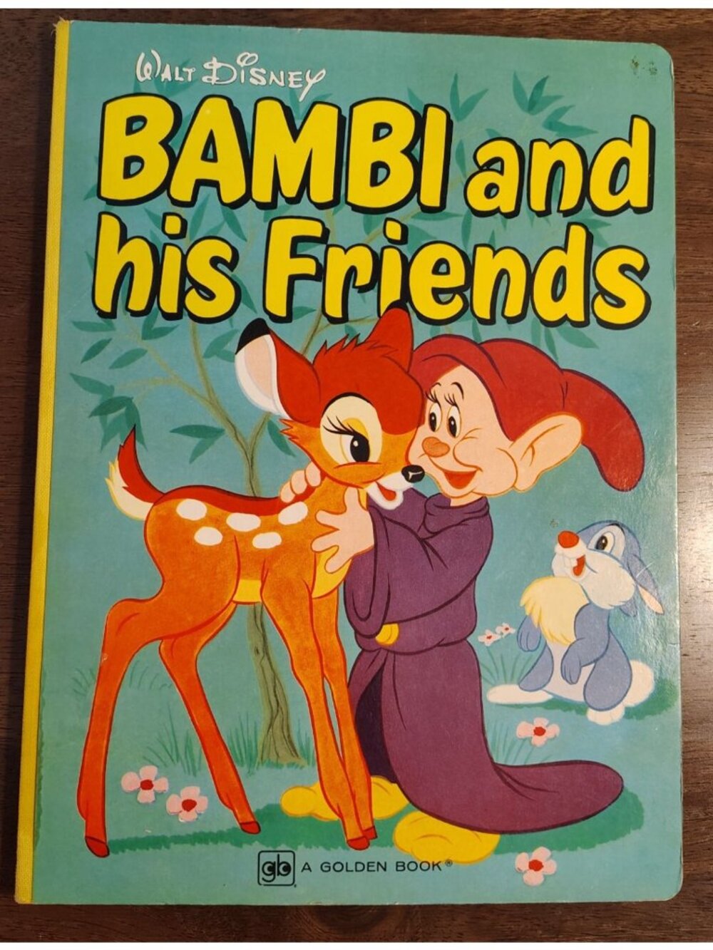 Vintage Disney Bambi and His Friends Hardcover Children's Book, 1971